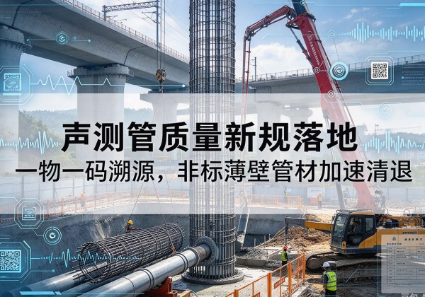 港口声测管质量新规落地，一物一码溯源，非标薄壁管材加速清退