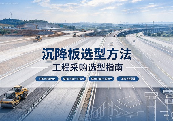 港口沉降板选择方法